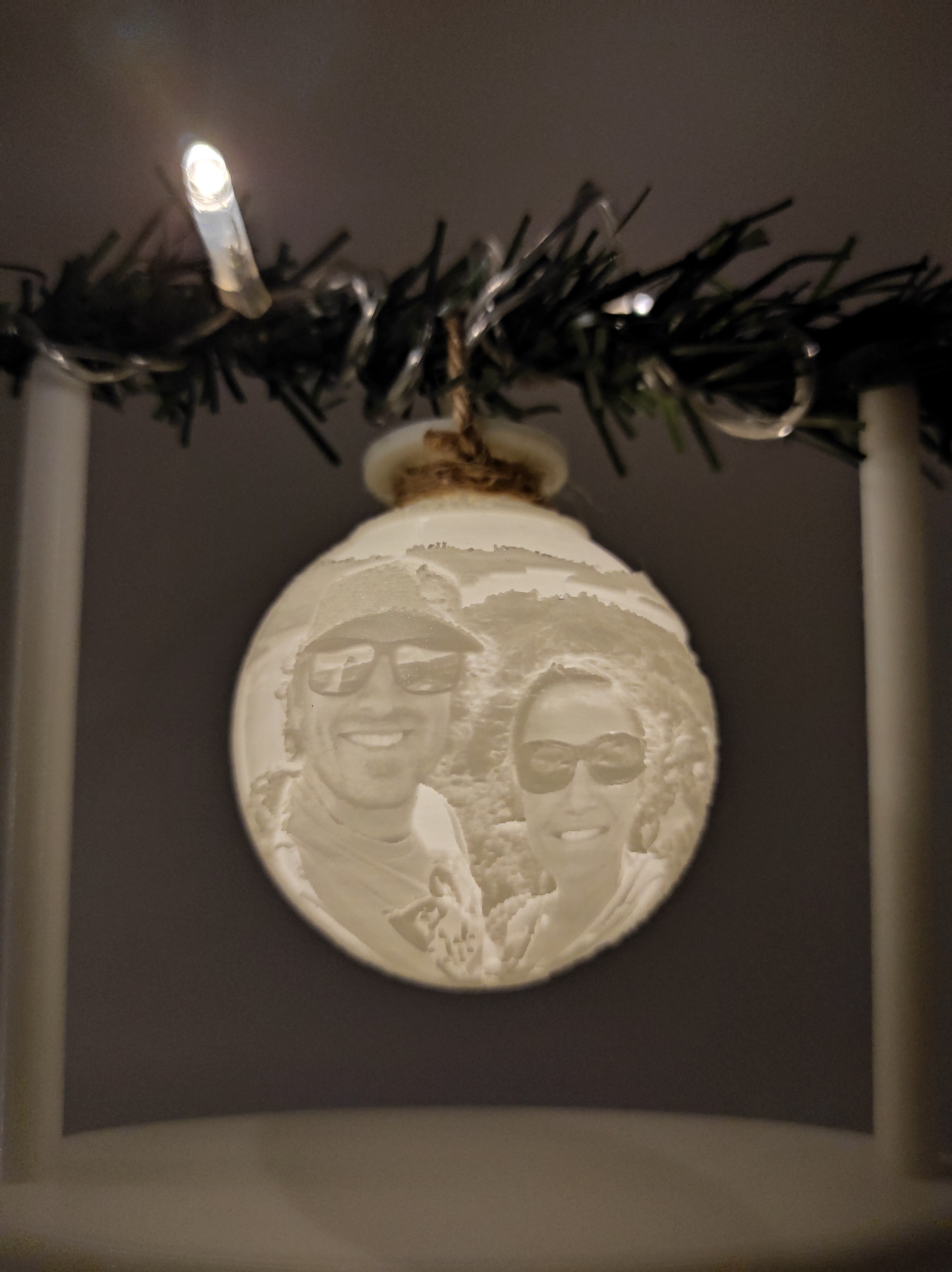 Christmas bauble lithophane